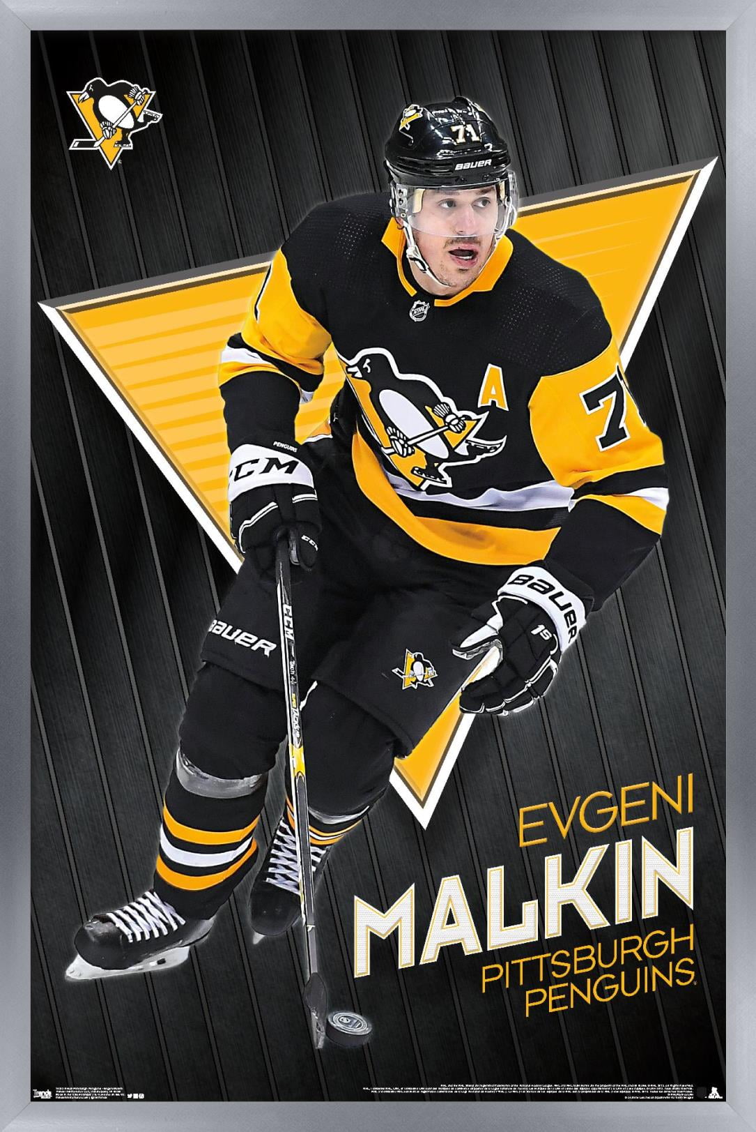 NHL Pittsburgh Penguins - Evgeni Malkin 19 Wall Poster, 22.375" x 34" Framed