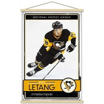 NHL Pittsburgh Penguins - Kris Letang 16 Wall Poster with Wooden Magnetic Frame, 22.375" x 34"