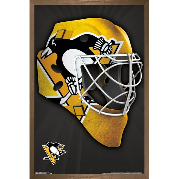 NHL Pittsburgh Penguins - Mask 16 Wall Poster, 14.725" x 22.375", Framed
