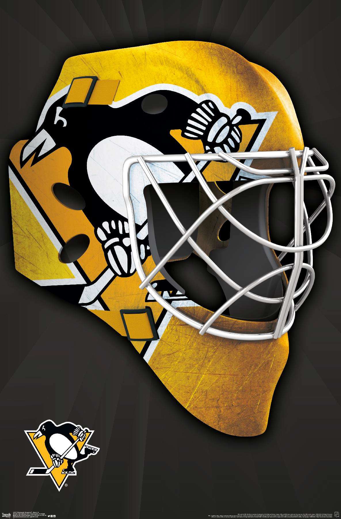 NHL Pittsburgh Penguins - Mask 16 Wall Poster, 14.725" x 22.375"