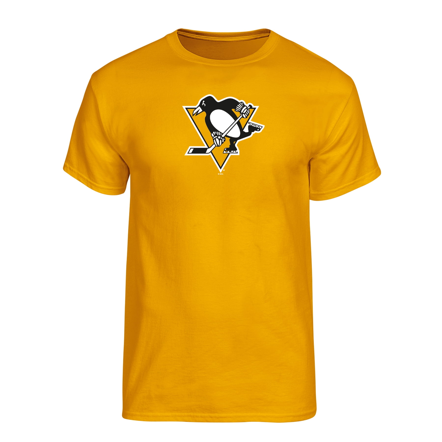 NHL Pittsburgh Penguins Men's Team Color Primary Logo Short Sleeve T-Shirt