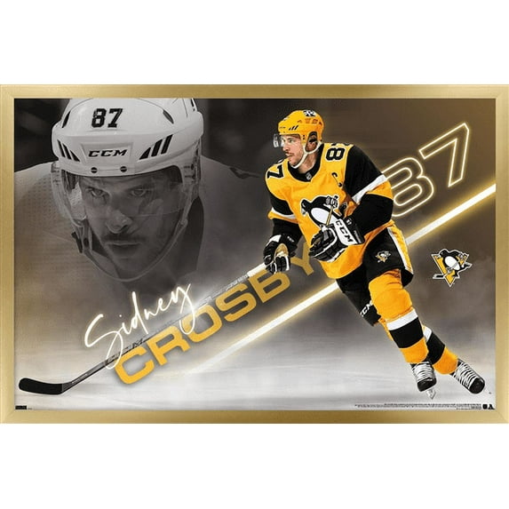 NHL Pittsburgh Penguins - Sidney Crosby 21 Wall Poster, 22.375" x 34", Framed