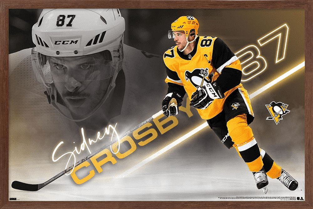 NHL Pittsburgh Penguins - Sidney Crosby 21 Wall Poster, 22.375" x 34", Framed
