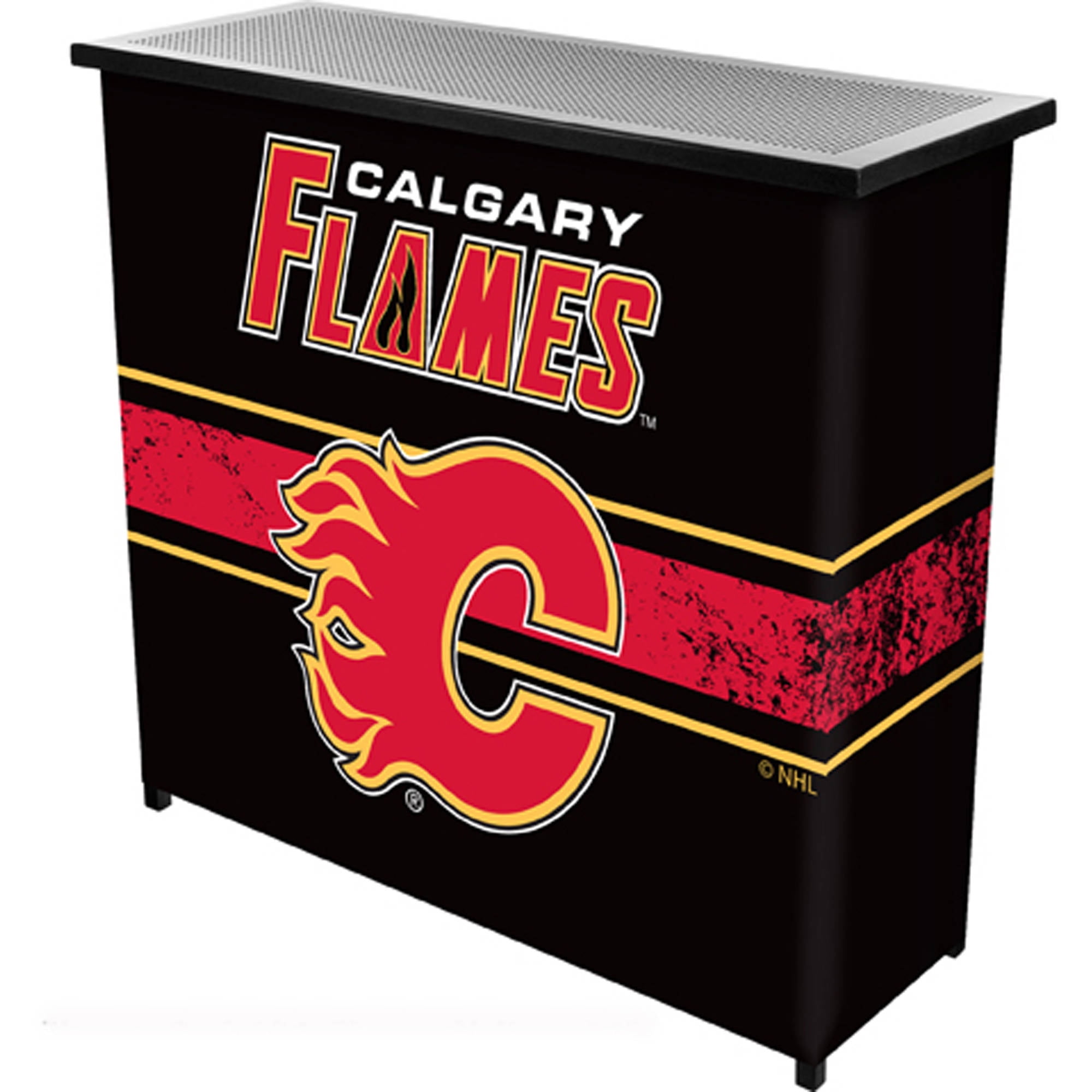NHL Portable Bar with Carrying Case, Calgary Flames