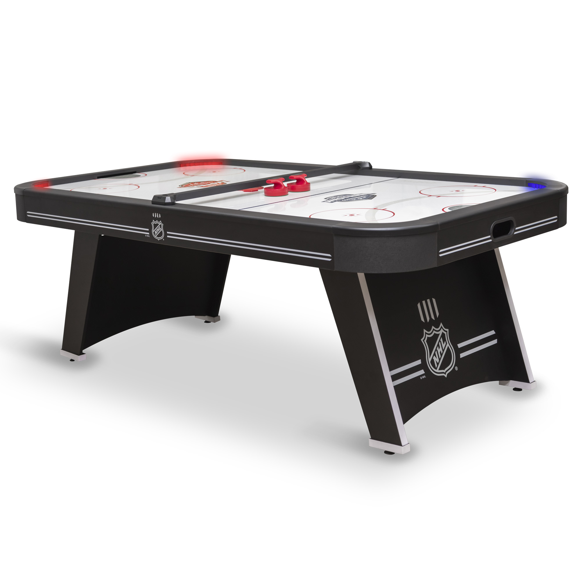 NHL Power Play Pro 84" Indoor Air Hockey Table with Overhead Projection LED Scoring and Light-Up Power Corners - image 1 of 8