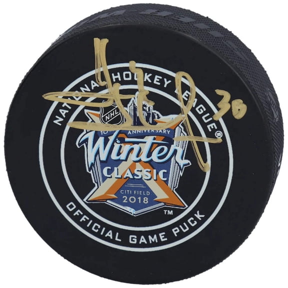 NHL - Rangers - Henrik Lundqvist 2018 Winter Classic Puck