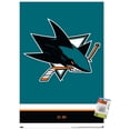 thumbnail image 1 of NHL San Jose Sharks - Logo 21 Wall Poster with Pushpins, 22.375" x 34", 1 of 6