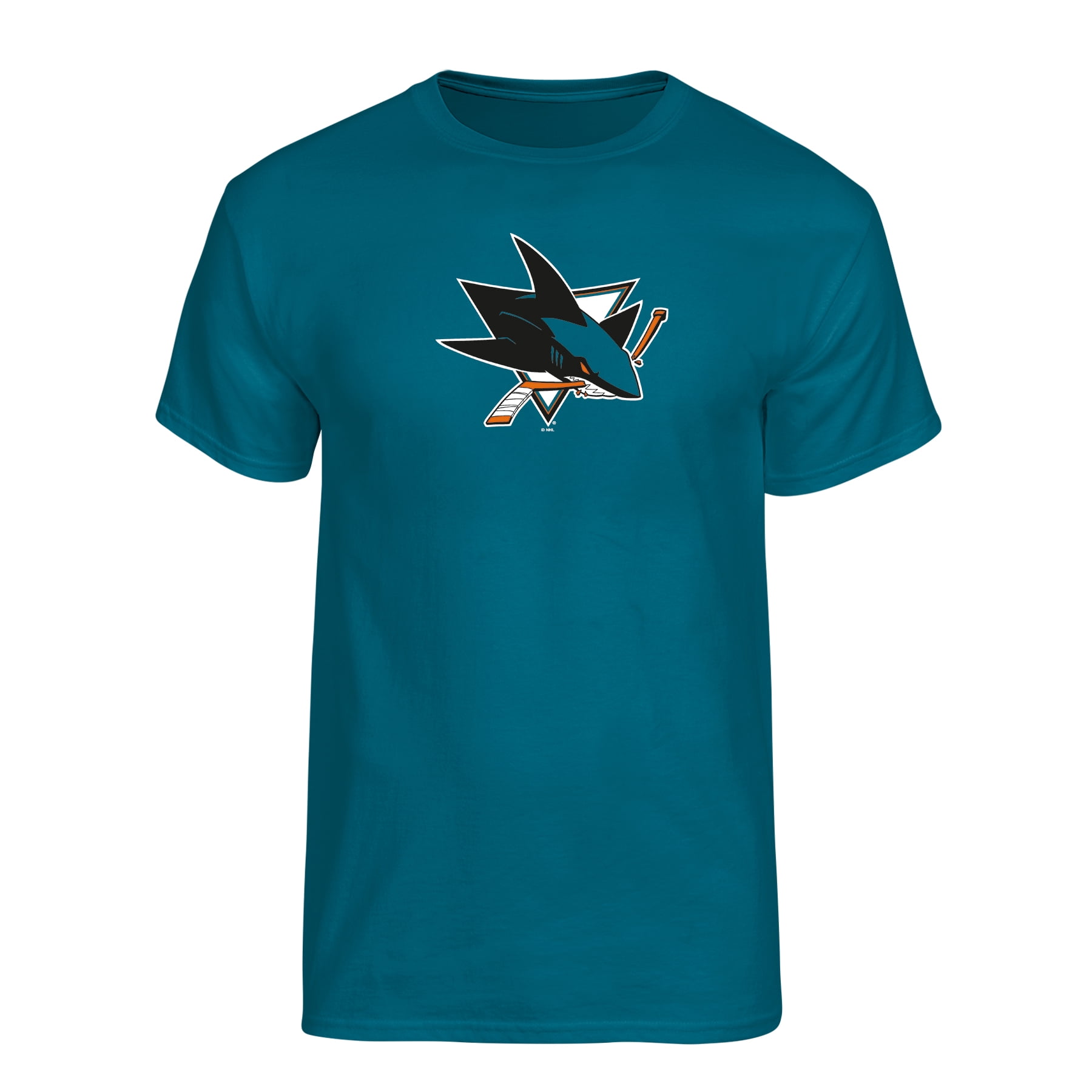 NHL San Jose Sharks Men's Team Color Primary Logo Short Sleeve T-Shirt