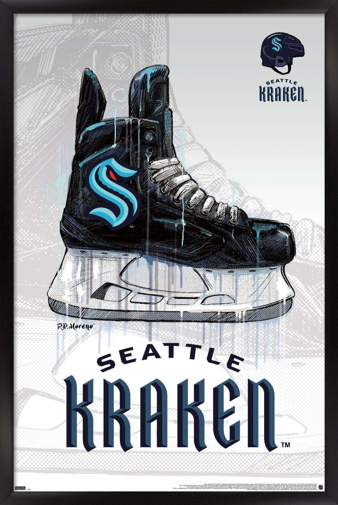 Seattle Kraken Nhl Hockey Team Art Art Print