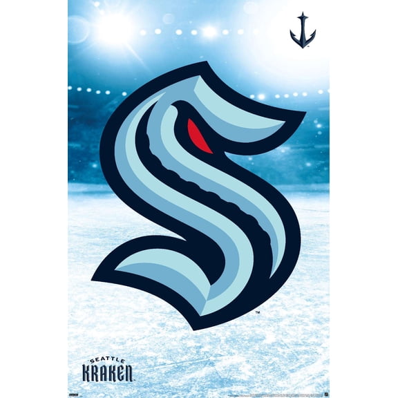 NHL Seattle Kraken - Logo 20 Wall Poster, 22.375" x 34"