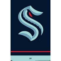 NHL Seattle Kraken - Logo 21 Wall Poster, 22.375" x 34"