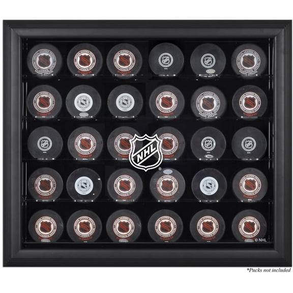 NHL Shield 30-Puck Black Display Case