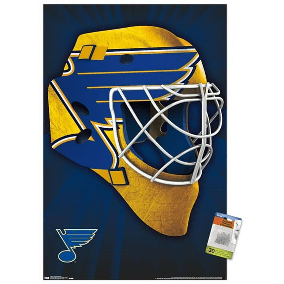 NHL St. Louis Blues - Logo 17 Wall Poster with Push Pins, 22.375" x 34"