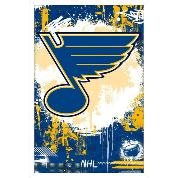 NHL St. Louis Blues - Maximalist Logo 23 Wall Poster, 14.725" x 22.375" Framed