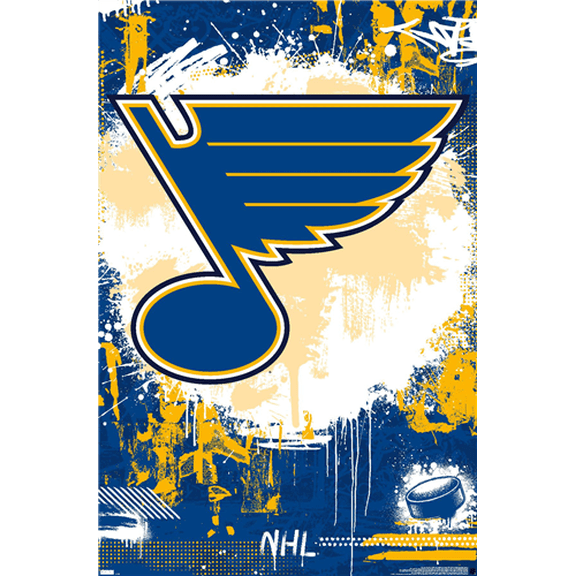 NHL St. Louis Blues - Maximalist Logo 23 Wall Poster, 22.375" x 34"