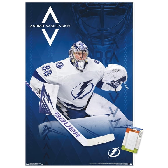 NHL Tampa Bay Lightning - Andrei Vasilevskiy 19 Wall Poster, 22.375" x 34"