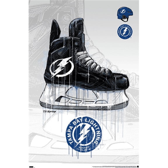 NHL Tampa Bay Lightning - Drip Skate 21 Wall Poster, 22.375" x 34"