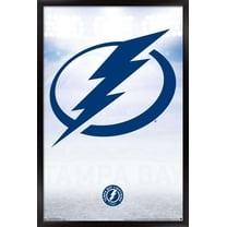 NHL Tampa Bay Lightning - Logo 17 Wall Poster, 14.725" x 22.375", Framed