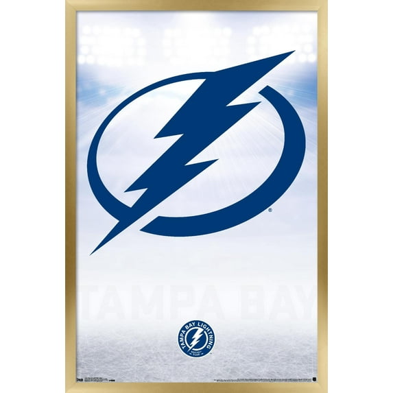 NHL Tampa Bay Lightning - Logo 17 Wall Poster, 22.375" x 34", Framed