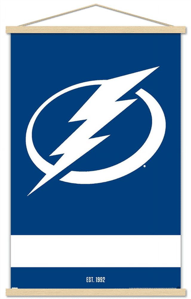 NHL Tampa Bay Lightning - Logo 21 Wall Poster with Magnetic Frame, 22.375" x 34"