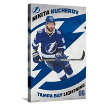 NHL Tampa Bay Lightning - Nikita Kucherov 19 Canvas Wall Poster, 14.725" x 22.375"