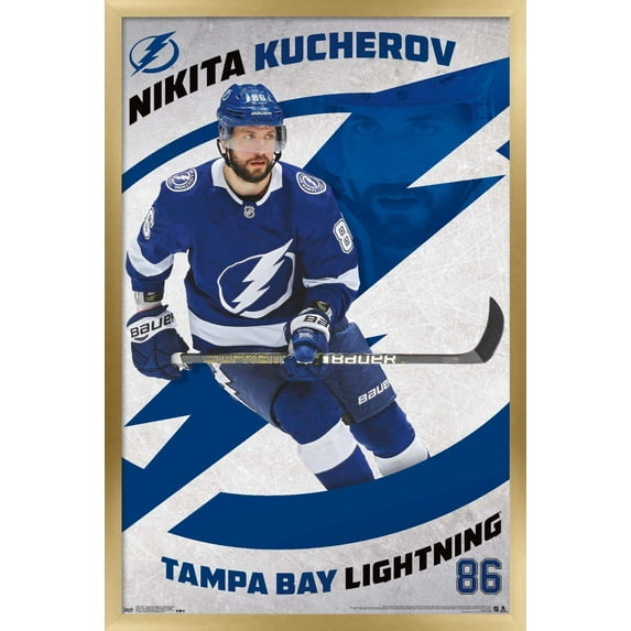 NHL Tampa Bay Lightning - Nikita Kucherov 19 Wall Poster, 22.375" x 34", Framed