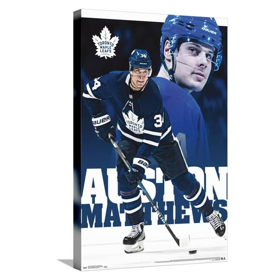 NHL Toronto Maple Leafs - Auston Matthews 17 Canvas Wall Poster, 14.725" x 22.375"