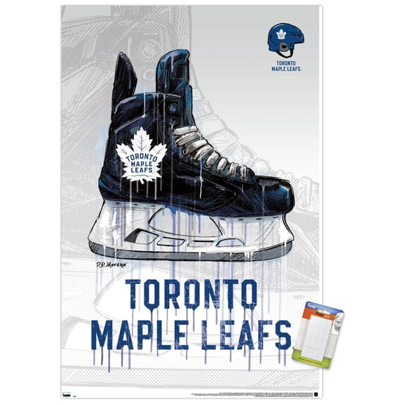 NHL Toronto Maple Leafs - Drip Skate 20 Wall Poster, 14.725" x 22.375"