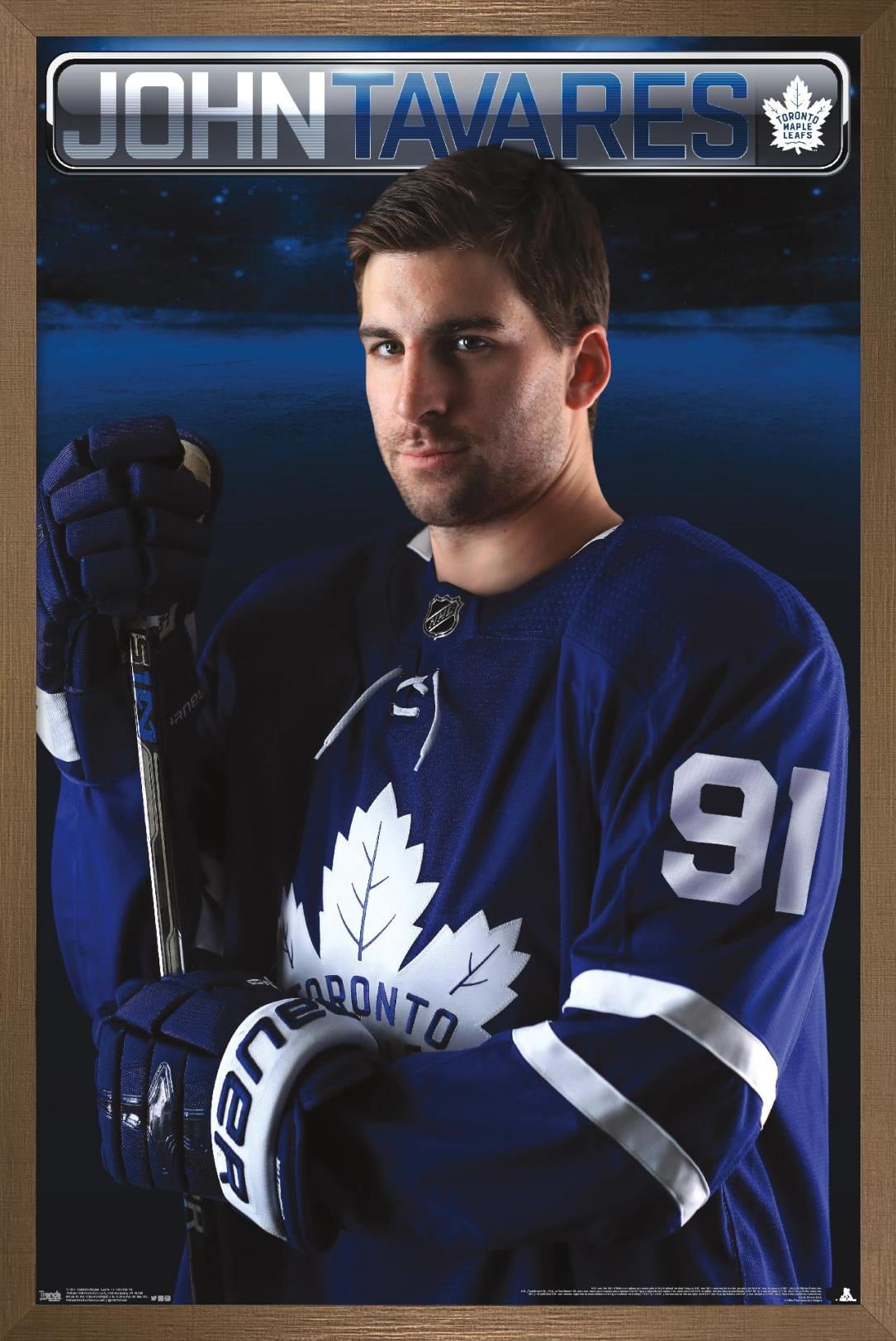 NHL Toronto Maple Leafs - John Tavares 18 Wall Poster, 22.375" x 34", Framed