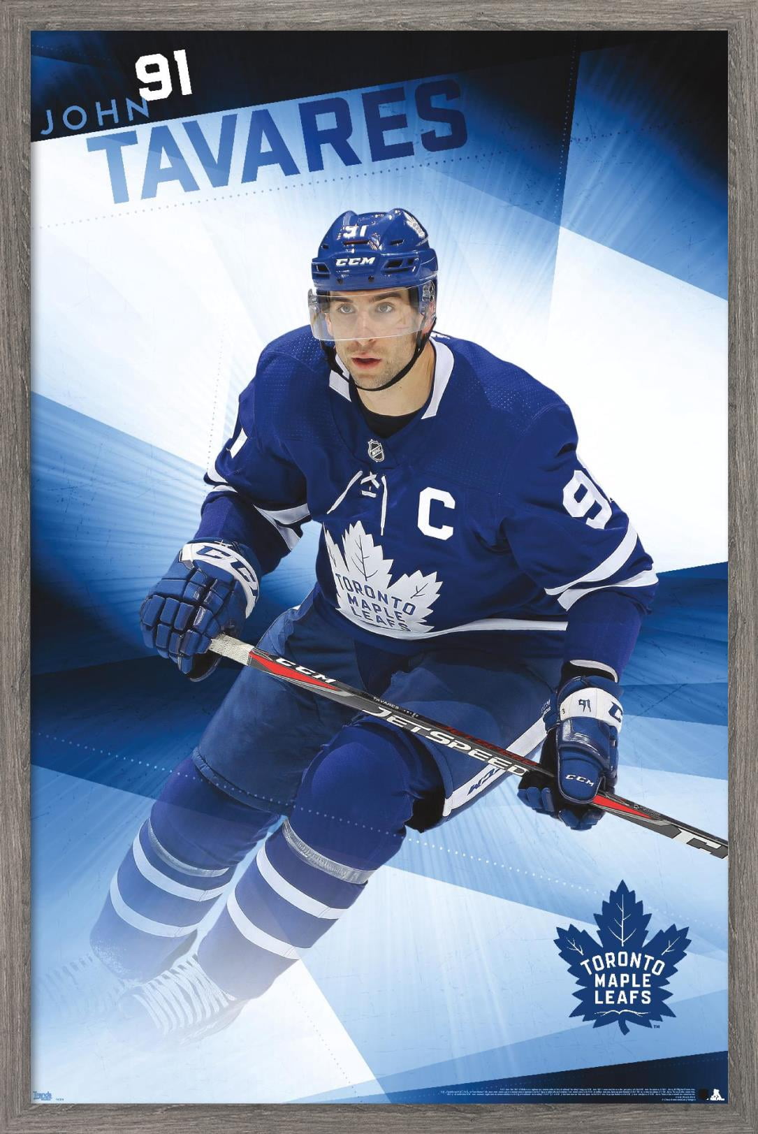 NHL Toronto Maple Leafs - John Tavares 19 Wall Poster, 22.375" x 34", Framed