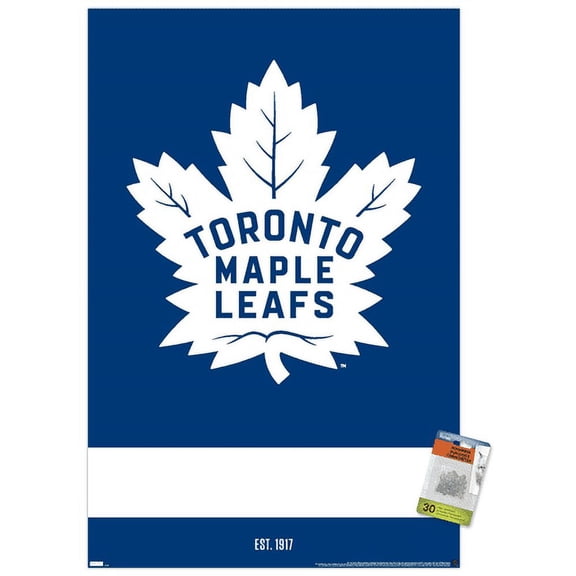 NHL Toronto Maple Leafs - Logo 21 Wall Poster with Push Pins, 22.375" x 34"