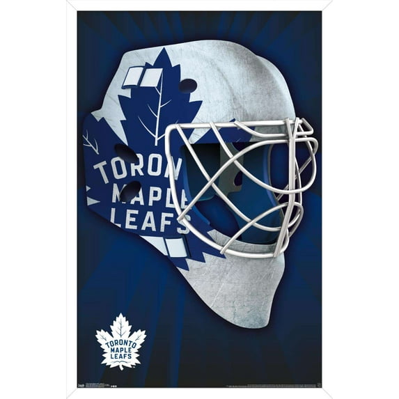 NHL Toronto Maple Leafs - Mask 16 Wall Poster, 14.725" x 22.375", Framed