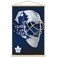 thumbnail image 1 of NHL Toronto Maple Leafs - Mask 16 Wall Poster with Wooden Magnetic Frame, 22.375" x 34", 1 of 3