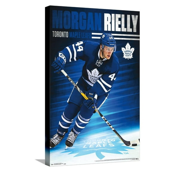 NHL Toronto Maple Leafs - Morgan Rielly 16 Canvas Wall Poster, 14.725" x 22.375"