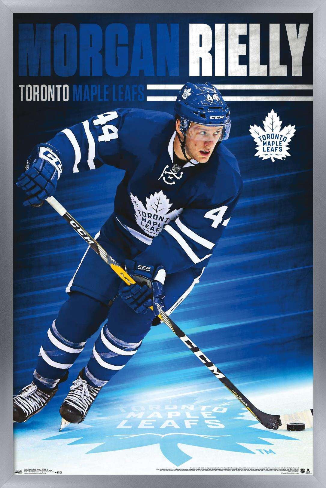 NHL Toronto Maple Leafs - Morgan Rielly 16 Wall Poster, 14.725" x 22.375", Framed