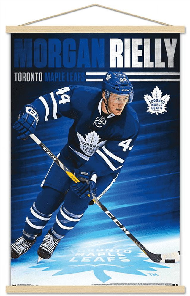 NHL Toronto Maple Leafs - Morgan Rielly 16 Wall Poster with Wooden Magnetic Frame, 22.375" x 34"