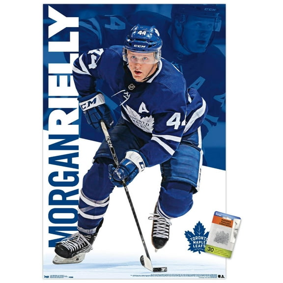 NHL Toronto Maple Leafs - Morgan Rielly 18 Wall Poster with Push Pins, 22.375" x 34"