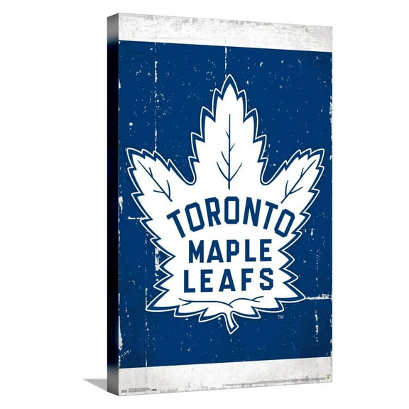 NHL Toronto Maple Leafs - Retro Logo 16 Canvas Wall Poster, 14.725" x 22.375"