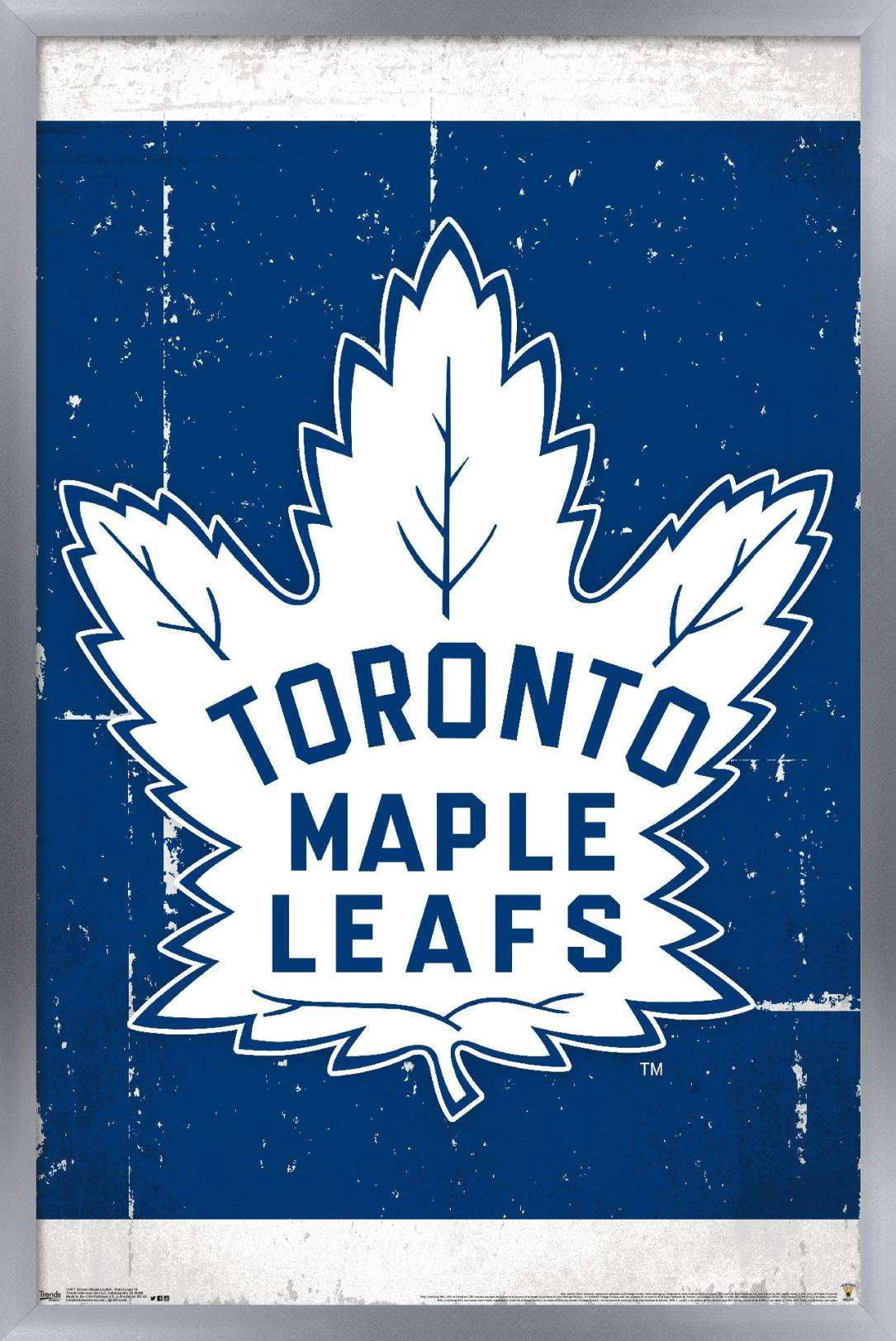 NHL Toronto Maple Leafs - Retro Logo 16 Wall Poster, 14.725" x 22.375", Framed