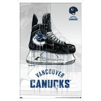 NHL Vancouver Canucks - Drip Skate 21 Wall Poster, 14.725" x 22.375", Framed