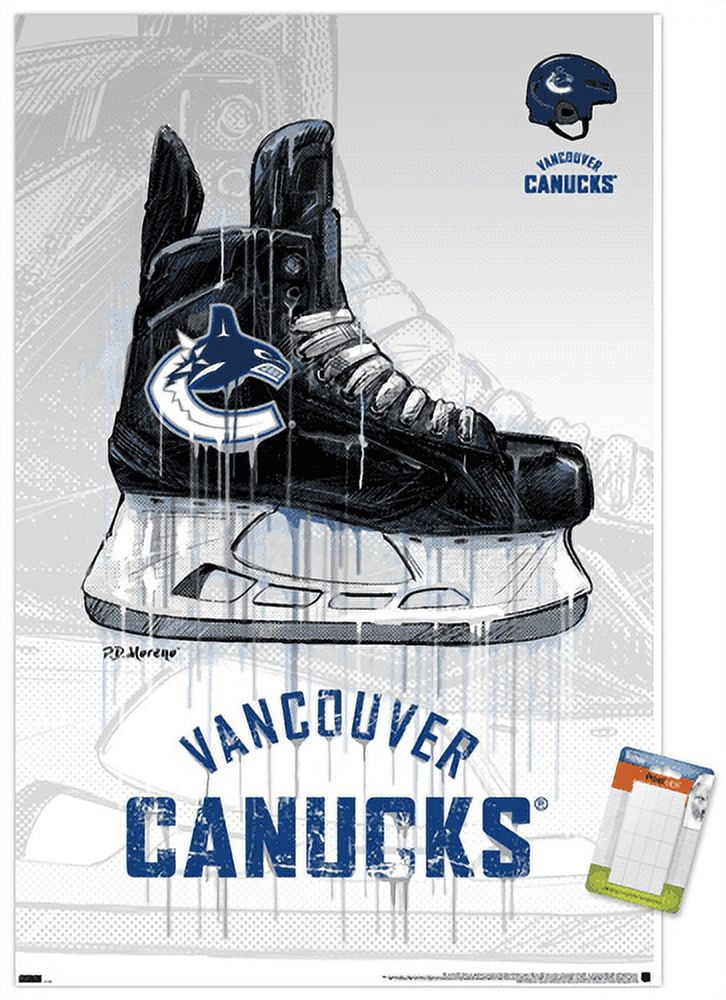 NHL Vancouver Canucks - Drip Skate 21 Wall Poster, 14.725" x 22.375"