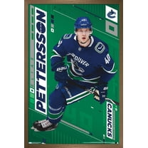 NHL Vancouver Canucks - Elias Pettersson 19 Wall Poster, 14.725" x 22.375", Framed