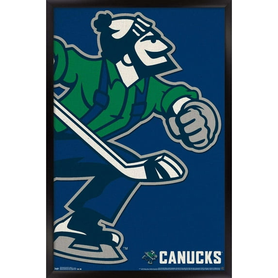 NHL Vancouver Canucks - Logo 14 Wall Poster, 14.725" x 22.375", Framed