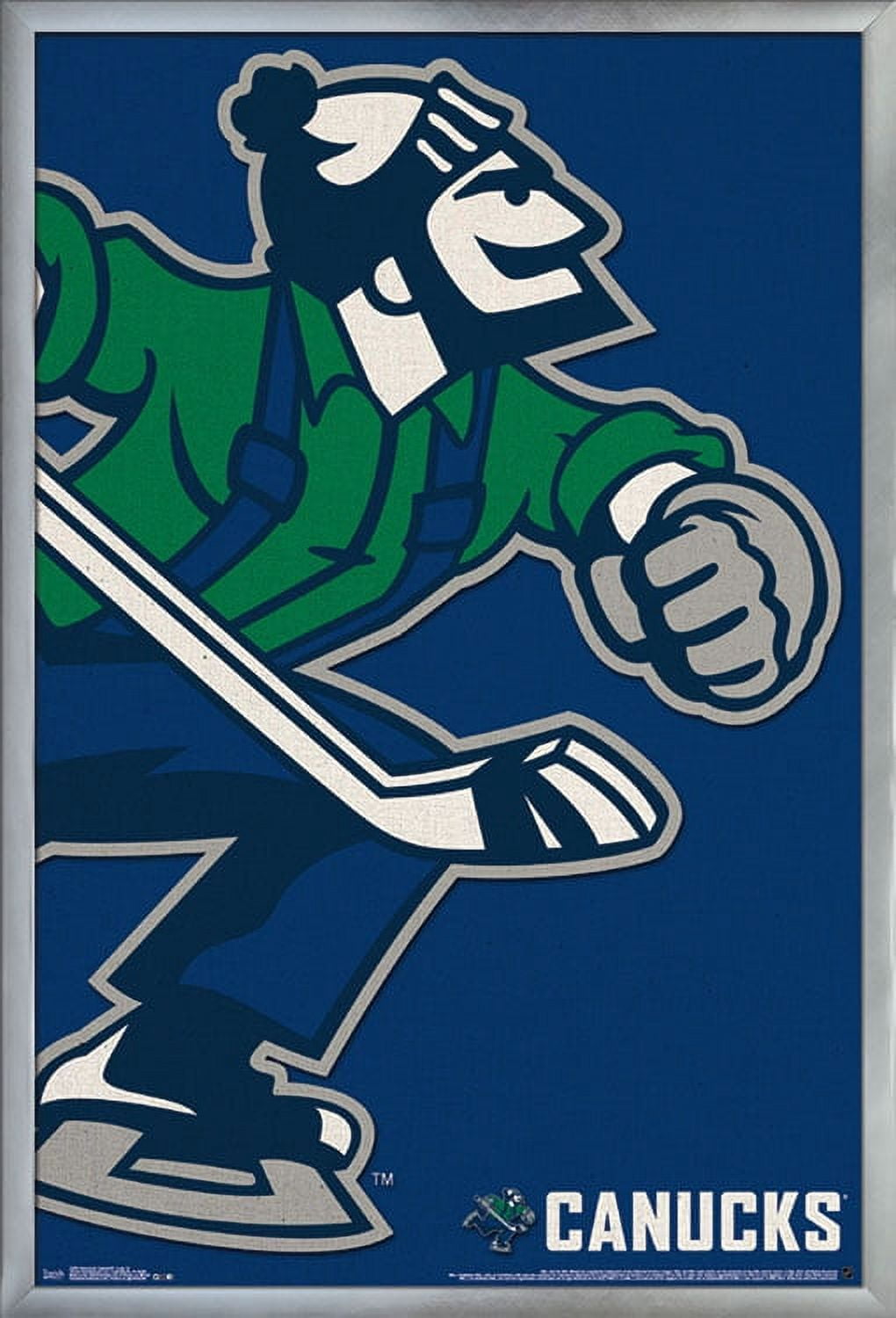NHL Vancouver Canucks - Logo 14 Wall Poster, 22.375" x 34", Framed