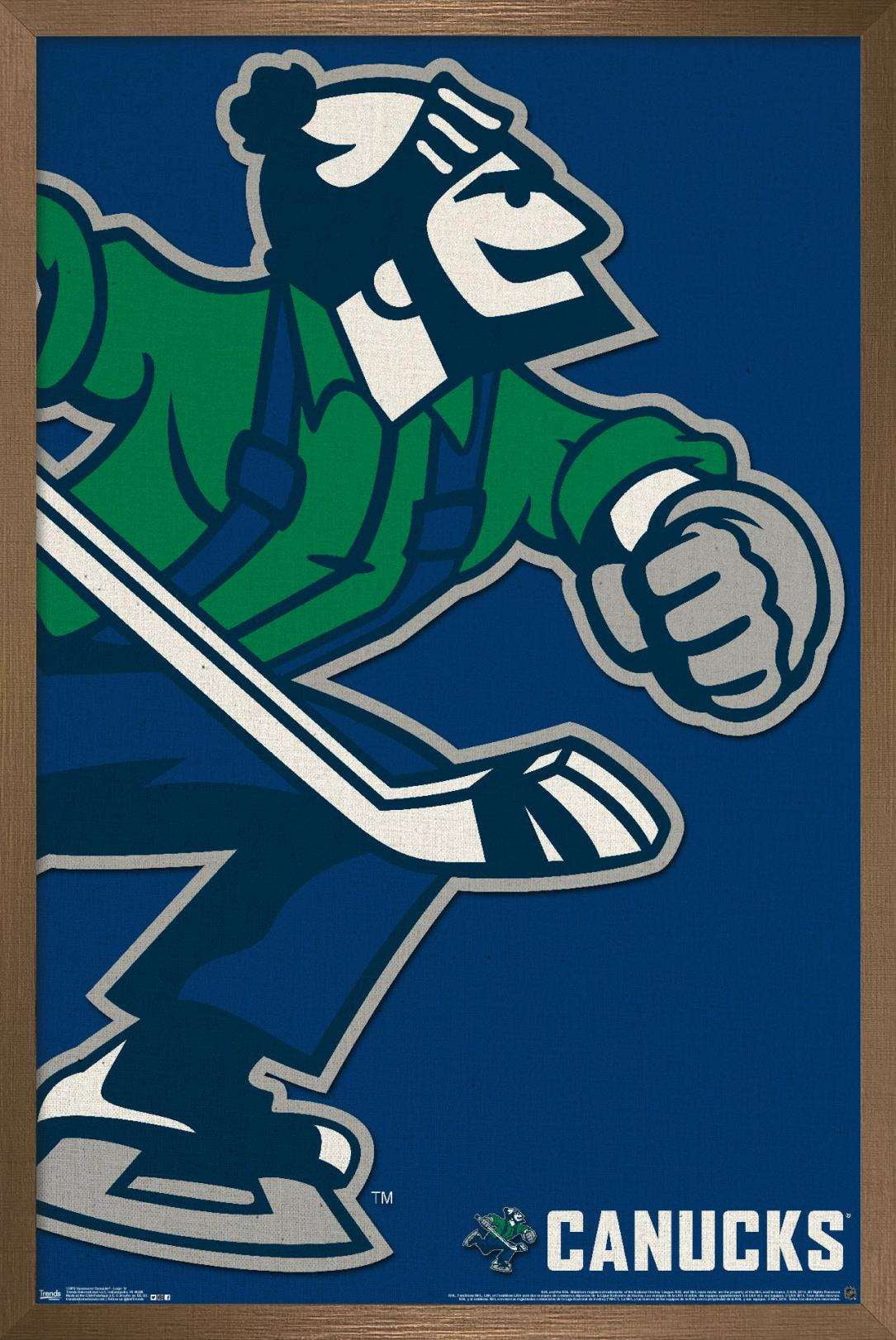 NHL Vancouver Canucks - Logo 14 Wall Poster, 22.375" x 34", Framed