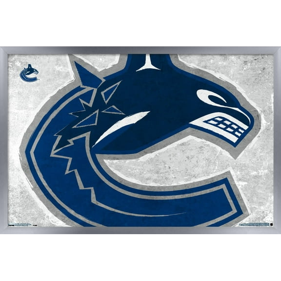 NHL Vancouver Canucks - Logo 19 Wall Poster, 22.375" x 34", Framed