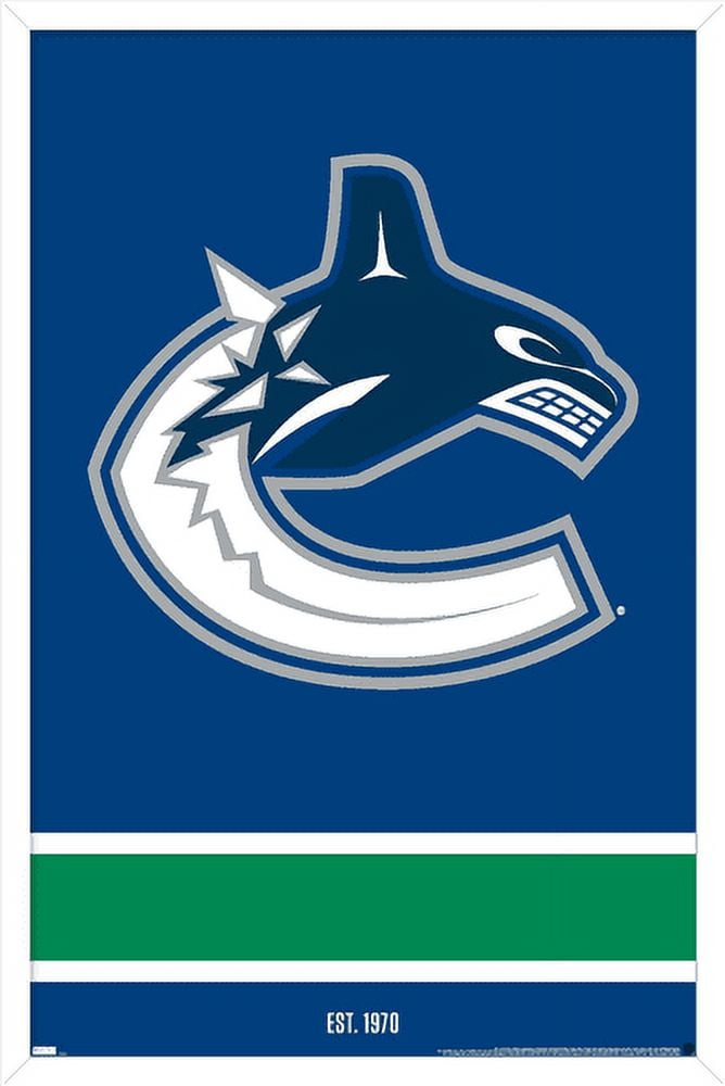 NHL Vancouver Canucks - Logo 21 Wall Poster, 22.375" x 34", Framed