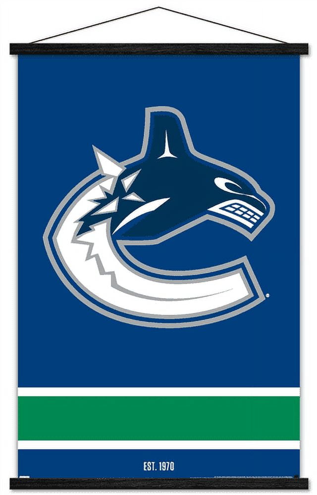 NHL Vancouver Canucks - Logo 21 Wall Poster with Magnetic Frame, 22.375" x 34"