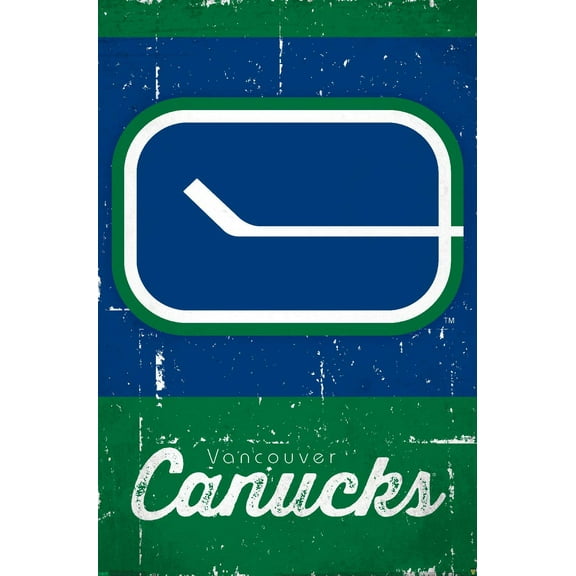 NHL Vancouver Canucks - Retro Logo 13 Wall Poster, 14.725" x 22.375"