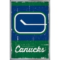 thumbnail image 1 of NHL Vancouver Canucks - Retro Logo 13 Wall Poster, 22.375" x 34", Framed, 1 of 2